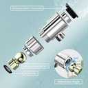 JDO LED Display Shower Thermometer Mount Bracket for Shower Arm and Hose, IPX7 Waterproof, Suitable for Kitchen Bathroom