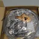 Duerer Sun Shade Sail Hardware Kit 52pcs for Rectangle Triangle Sun Shade Sails Canopy Installation 304 Stainless Steel Accessories Set for Outdoor Garden Patio(6" M6 Turnbuckles+ 4*6.6ft Cables Wire)