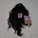 AISI HAIR Black Wig for Women, Long Wavy Lace Hairline Middle Part Synthetic Heat Resistant Wig for Daily Party-26 Inch