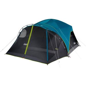 Coleman 8-Person Carlsbad Dark Room Dome Camping Tent with Screen Room, 2 Rooms, Blue, 457 x 366 cm, 183 cm