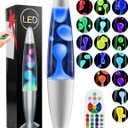 Liquid Motion Lamp with Remote, 17 Color Changing Night Light, 13.5 Inch RGB LED Table Lamp for Kids & Adults, Home Decor, Christmas, Party (White)