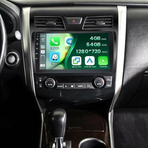 [8 Core 4G+64G] Android 15 Radio for Nissan Altima 2013-2015, 10.1 Inch Touch Screen for Altima Car Stereo with Wireless Carplay Android Auto, Bluetooth 5.0, 32 EQ, GPS, 5G WiFi, 59UI + Backup Camera