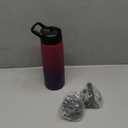 FineDine Water Bottle - Stainless Steel Insulated Water Bottle with Straw Lid, Flip Lid & Wide-Mouth Cap - Keeps Hot and Cold - 25 Oz / 739ml - Dreamy Purple