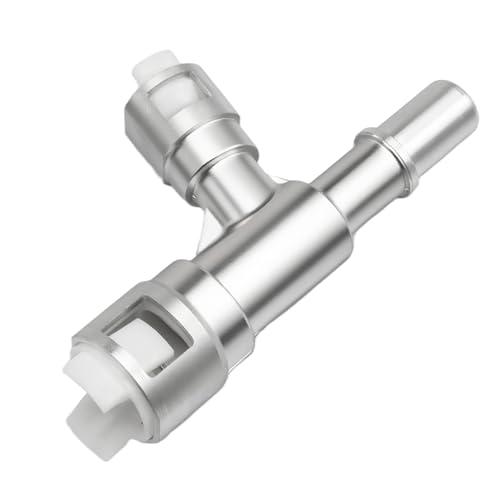 Upgrade Aluminum Metal HVAC Heater Inlet Hose Tee Connector Compatible with Cadillac Escalade 2002-2014 Chevrolet Silverado2007-2014 Suburban 2000-2014 GMC Sierra Yukon Replace# 15055342 800-414HP