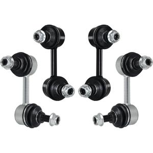 Sway Bar Links K750125 K750126 Replacement For Front Rear Stabilizer Sway Bar End Link Kits Compatible With 2006-2011 Honda Civic 2006-2011 Acura CSX K80769 K80768-4 Pcs