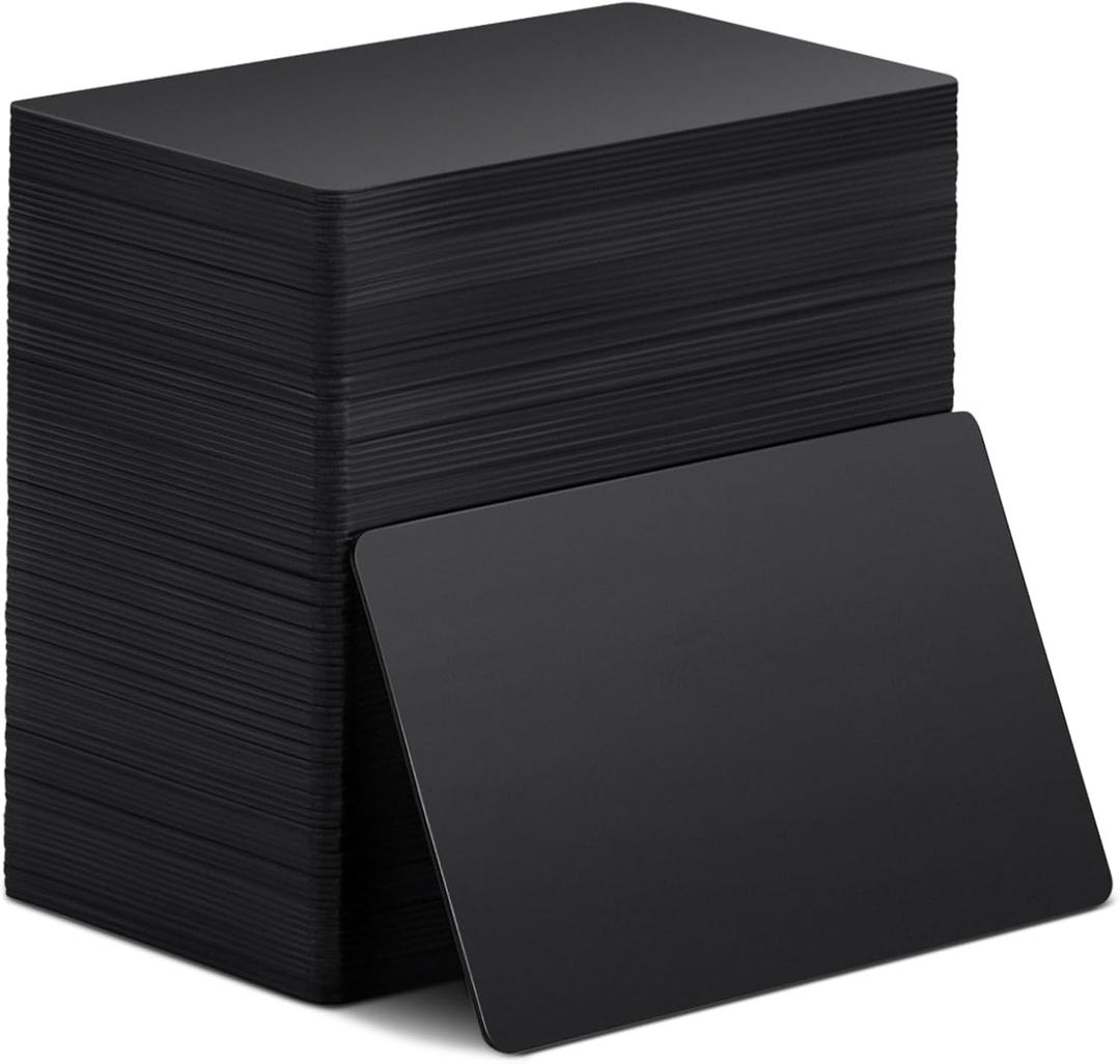 Xuhal 100 Pcs Black NFC Cards Blank Tags 504 Bytes Digital Programmable Business Cards Chip Compatible with NFC Enabled Mobile Phones & Devices