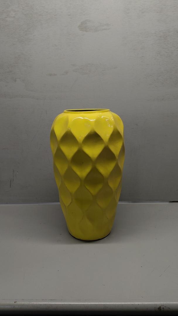 Yellow Vase 19x10x7 Inches