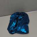 Allegra K Halloween Metallic Shirts for Women's Sparkly Disco Party Shiny Tops (X-Large, Blue)