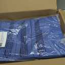 ECR4Kids Everyday Folding Rest Mat, 4-Section, 5/8in, Sleeping Pad, Blue/Grey, 1-Piece