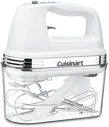 Cuisinart Power Advantage PLUS 9-Speed Hand Mixer, 220W-Motor Hand Blender Electric Mixer with 9 Speed Settings, Extra-Long Dishwasher-Safe Beaters, 3 Low Mixing Speeds, Storage Case, HM-90S, White Missing Parts.