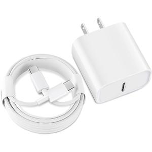 iPad Fast Charger,iPad Charger Fast Charging USB C Wall Chargers Block Plug Type C 6FT USB C to C Charging Cable Cord for iPad Pro 13/12.9/11 inch,iPad Air 6/5/4/M3/M2/A16,iPad Mini 6/7th,iPad 10/11th