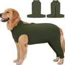 AOFITEE Dog Recovery Sleeve, Anti Licking Dog Leg Sleeve Hind Leg for Medium Female Male Dogs, Dog Recovery Suit Medium for Rear Legs, Dog Abdomen Wound Cover, Dog Cone Alternative, M