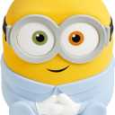 Minions Bob SquishyGlo Silicone Night Light, Officially Licensed Soft Touch Rechargeable Lamp with Auto-Off Timer for Bedrooms & Home, Kids & Adults| Paladone