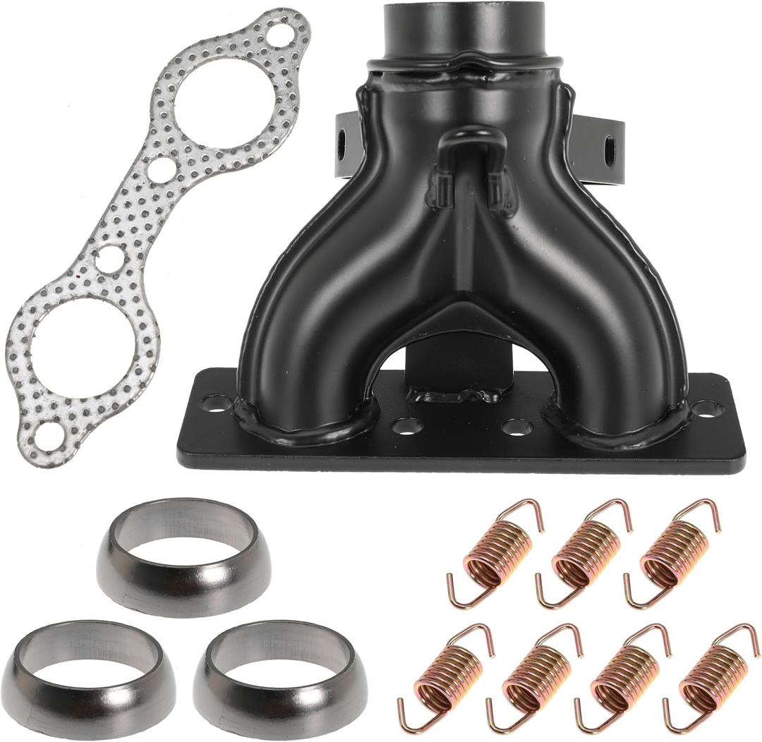 Exhaust Manifold with Exhaust Pipe Donut Gasket Spring Rebuild Kit Replace 1262138-489 5250091 for Polaris Ranger Crew 800 HD 800 XP 800 for Sportsman 600 700
