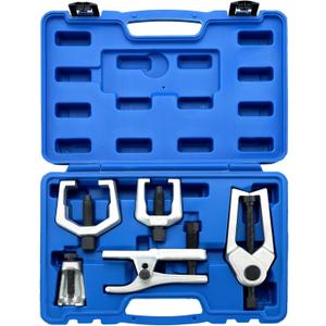 Ball Joint Separator Kit | 5 in 1 Pitman Arm Puller, Tie Rod End Tool Set, Splitter Removal Kit for Front End Service (Blue)