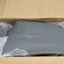 NLQR Gray Front & Rear Bench Leather Seat Covers Replacement Full Set fit for Ford F250 F350 F450 F550 Lariat 2002 2003 2004 2005 2006 2007, Bottom & Top Lean Back & Headrests & Armrests
