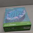 Inflatable Tanning Pool Floats Adult - Sloosh Oval Tanning Float Lounger for Adults Raft, Sunbathing Lounge Cool Water Party Toys Lake Beach Swimming Pool Sun Tan Tube with Backrest Cup Holders (Blue)