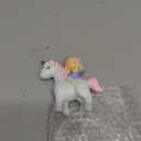 Adorable Little and Unicorn Figurine Pink Resin Desktop Ornaments for Day Bedroom Decoration and Festival Table Figurines for