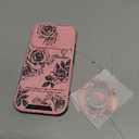Buleens for iPhone 16 Pro Case 6.3 Inch - with Ring Stand & Camera Cover Aesthetic Cute Designed for Women Girls Girly Pretty Kawaii Roses Flowers Phone Case for iPhone 16 Pro Compatible with Magsafe
