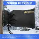 6 x Outdoor Faucet Covers for Winter Freeze Protection, 3 Pack 6.7" x 9.5" Hose Bib Covers for Winter, Water Spigot Covers Winter Insulated, Pipe Wrap Insulation Cover Socks Faucet Freeze Protector (Black)