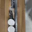 Tension Curtain Rod Heavy Duty Curtain Rods No Drilling Adjustable Rod for Window Patio, Holds 56 lbs, Rust Resistant, 1.26" Diameter (Black, 41" to 86")
