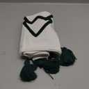 Zealax Christmas Decorative Pillow Covers 18x18 Inch Set of 2 Holiday White Throw Pillow Cases with Embroidered Christmas Tree Winter Cushion Covers for Couch Sofa Living Room Xmas Home Decor