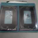 Modern Edge Decorative Wall Plate Switch Plate Outlet Cover, Durable Solid Zinc Alloy (Single Decorator 2PK, Matte Black)