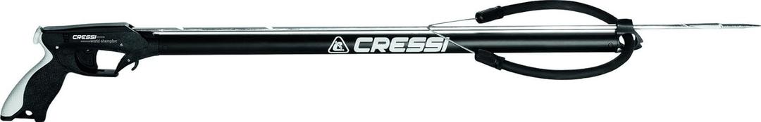 Cressi Apache Aluminum Speargun with Galvanized Notched Shaft & Circular Elastic Band - Made in Italy: Quality Since 1946, 
Size: 45 cm | 17.7"