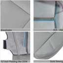 GXARTS Front Driver and Passenger Side Bottom & Top Lean Back Replacement Perforated Leather Seat Cover Light Gray Fit for Cadillac Escalade Fit for Chevy Suburban Tahoe GMC Sierra Yukon 2009-2014