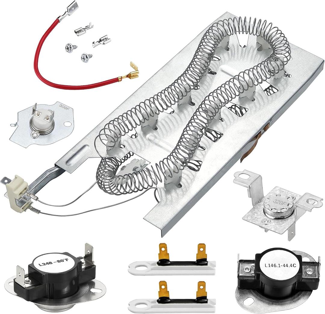 UpgradedW11045584 W11344457 8527865 WP3387747 Heating Element for Maytag Bravos XL Kenmore &Whirlpool Duet Cabrio Dryers MEDB835DW4 MED6230RHW1 MED6230HW2 MED5630HW1 MED5630HW2 WED5100HW1MED9700SB0
