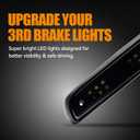 Third 3rd Brake Light LED for 1992-1997 Ford F150 F250 F350 Bronco, High Mount Rear Brake Lights Assembly, Waterproof Center Cab Lamp Stop Light