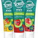Tom's of Maine Anticavity Kids Natural Toothpaste Variety Pack, Strawberry, Orange Mango, Watermelon Flavors, Kids Toothpaste with Fluoride, Safe for Ages 2 and Up, 5.1 oz (Pack of 3)