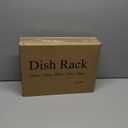 SNTD Dish Drying Rack - Small Dish Rack for Kitchen Counter, Stainless Steel Dish Drainer with Utensil Holder and Drainboard, 11" W x 15" L (Silver)