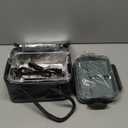 Herrfilk Electric Lunch Box Food Heater 100W, 4 in 1 Ultra Quick Heated Lunch Boxes for Adults 12V/24V/110V/220V Portable Food Warmer for Car/Truck/Office With Fork Spoon and Insulated Carry Bag (Olive Green)