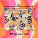 Cute-AF-Mailers Poly Mailers 10x13 inch 100 Pack Plastic Shipping Bags Mailing Envelopes Waterproof Self Seal Tamper Proof for Packaging Clothes Books T-Shirts Small Business Supplies Butterfly Groovy