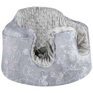 DILIMI Minky Seat Cover Compatible with Bumbo Seat, Removable Ultra Soft Comfortable Warm Seat Slipcover for Baby Boy and Girl, Dinosaur