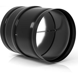 8 Inch Backdraft Damper, Duct Draft Stopper One-Way Airflow Ducting Insert with Spring-Loaded Folding Blades for 8 Inch Ducting in Range Hoods, Bathrooms Fans, and Kitchen Fan