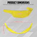 Front Headlamp Protection Cover Motorcycle Headlight Lens Guards Fit for Harley CVO Road Glide FLTRXSE 2023-2025 FLTRXST 2024-2025 (Yellow)