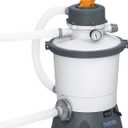 Bestway 58516E Flowclear 800 Gallon Sand Filter Pool Pump for Above Ground 300 to 4,800 Gallon Swimming Pools, (Sand Sold Separately)