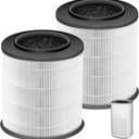 12030 HEPA Replacement Filter for Clorox Medium Room Air Purifier 11030 & 11031,3-in-1 H13 True HEPA with Activated Carbon Filter,2 Pack