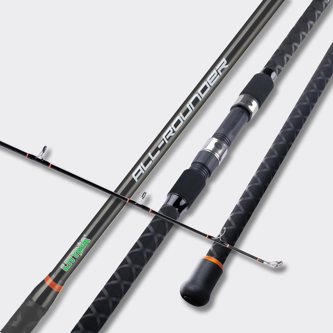 LITTMA All Rounder Graphite Composite Surf Fishing Rod - Lightweight and Durable 2-Piece Design - Ergonomic M/MH Spinning and Casting Rod for Saltwater Fishing Adventures