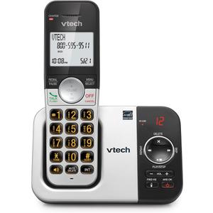 VTech VG232 Cordless Phone with Answering Machine  with Large Display FullDuplex Speakerphone Caller ID/Call Waiting Last 10 Number Redial