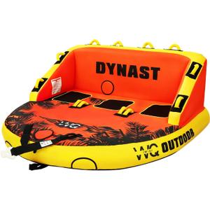 Heavy-Duty Towable Tube for Boating, Boat Tubes with 840D Nylon Cover, Inflatable Water Sport Towables with Front Back Tow Points, Super Sofa Design