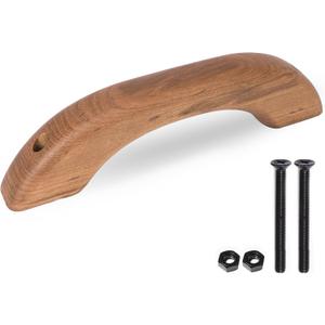Teak Wood Handle Grab Handrail for Boat and RV