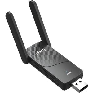 USB WiFi Adapter for Desktop PC, AX900 Bluetooth WiFi 6 Adapter WiFi Dongle with 5Ghz 2.4GHz Dual Band Wireless Network Card, Built-in Driver for Windows 10/11, High Gain Antenna, WPA3 Security