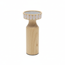 10in Wood Candle Holder