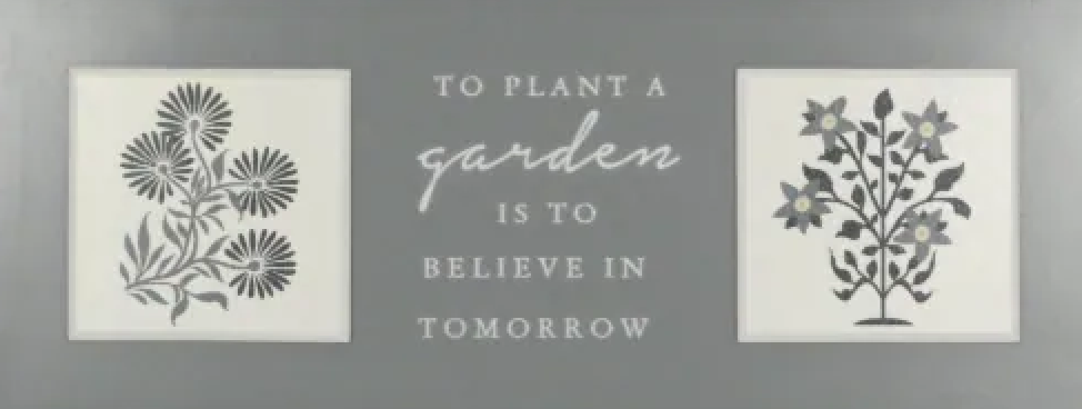 Crystal Art Gallery Plant A Garden Wall Art 8x20