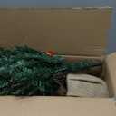 4ft Pre-lit Christmas Tree,Artificial Pine 300 PVC Branches Tips with 20 Red Berries & 20 Pinecone & 100 LED Lights & Burlap Wrapped Base Decor Xmas Tree (Green)
