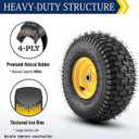 15" x 6.00-6" Lawn Mower Tires and Wheel, Set of 2 Front Tire with 3/4" Bushings, 15x6.00-6 Tire Compatible with John Deere Craftsman Cub Cadet Husqvarna Riding Mowers Lawn Tractors, 15 x 6.00-6" Pneumatic