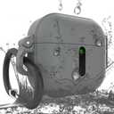 Waterproof Case for Airpods 3rd, Magnetic Case,Support MagSafe Wireless Charging,Visible Charging Light. (Gray)